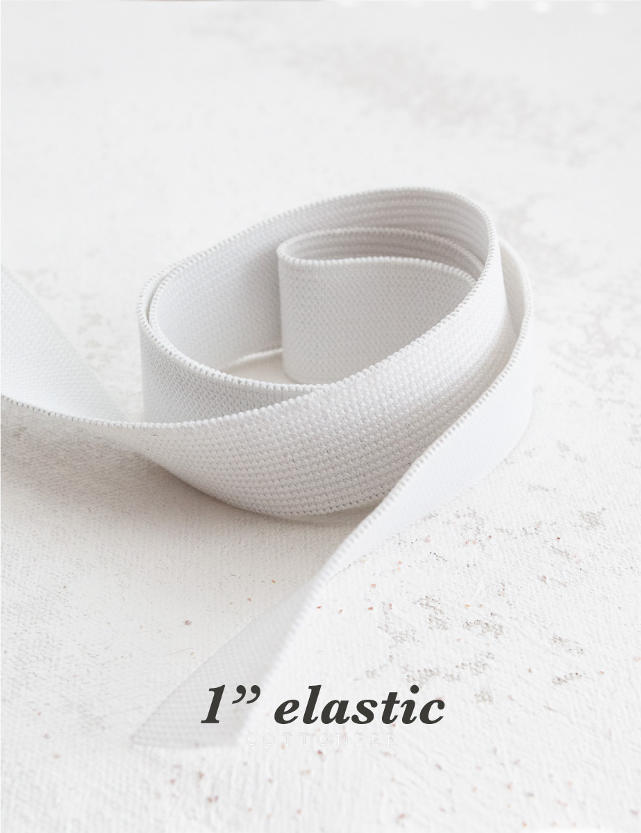 Elastic Bands for Sewing 1 inch 10 Yard White Knit Elastic Spool High Elasticity for Wigs, Waistband, Pants