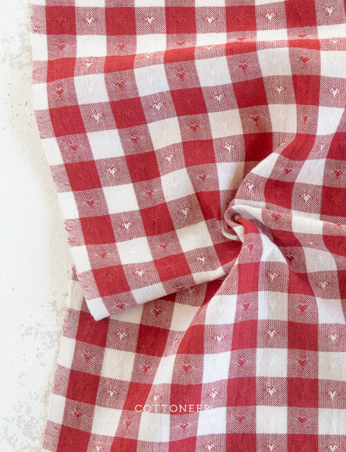 QH-GH55-01-CHERRY-gingham-hearts-queen-of-hearts-wide-width-cotton-by-fableism-supply-co-1