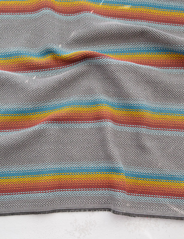Robert Kaufman Fabrics Baja Blanket Stripe Yarn Dyed Red