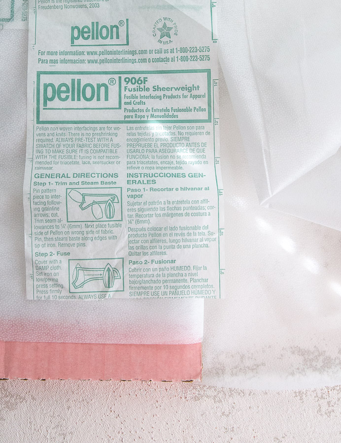 Fusible Sheer Weight Pellon Interfacing 906F | By The Yard