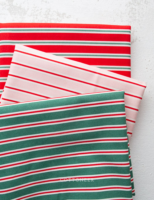 Striped Kitchen Towels Red & Green