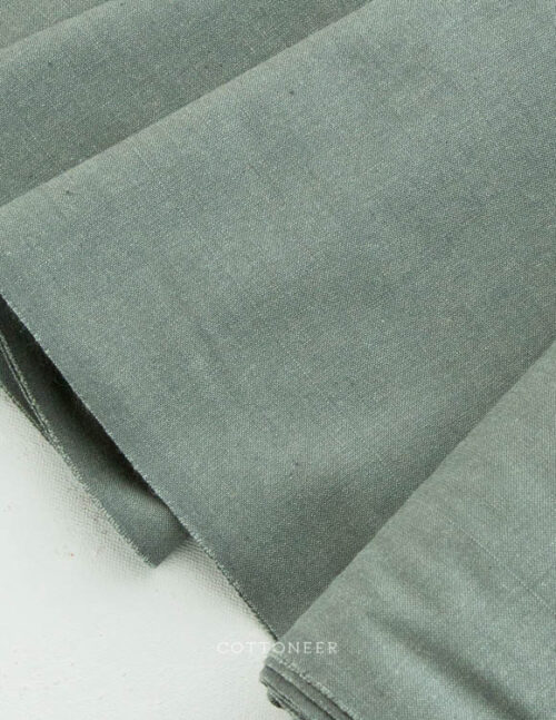 NS-601 Greenish Grey Unstitched Chambray Cotton Fabric for Summer – Maqdoor  Fabrics