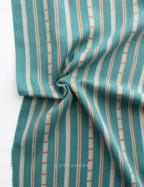 ladder-stripe-in-turquoise-monarch-grove-by-fableism-supply-co-