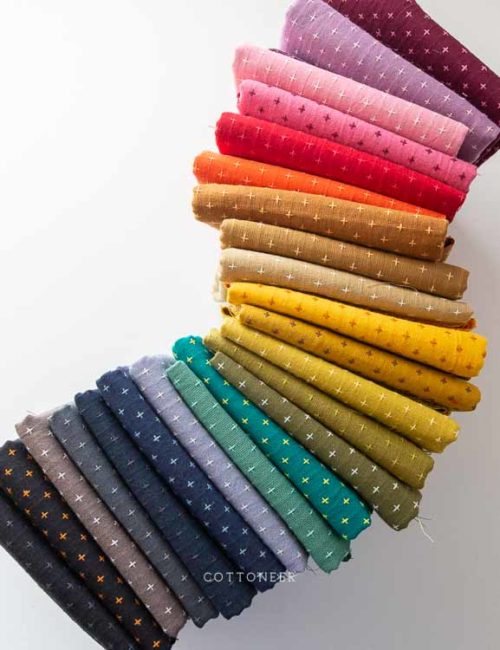 Cream  Space Dye by Figo Fabrics - Cottoneer Fabrics