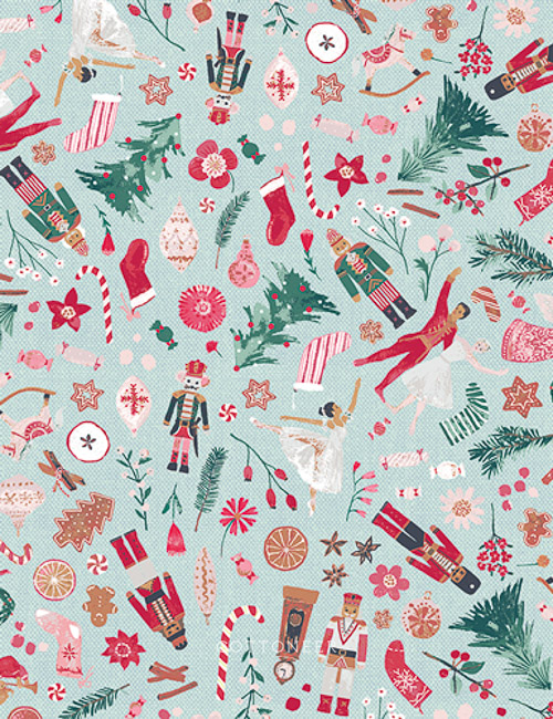 Nutcracker Wrapping Paper by BERNADETT URBANOVICS