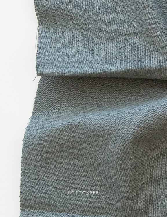 Kent Cotton Chambray in Cement Gray