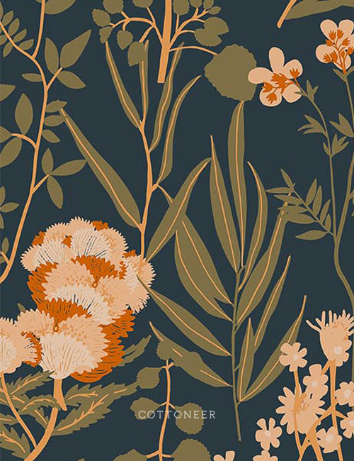 The Botanist Embroidered Wallpaper